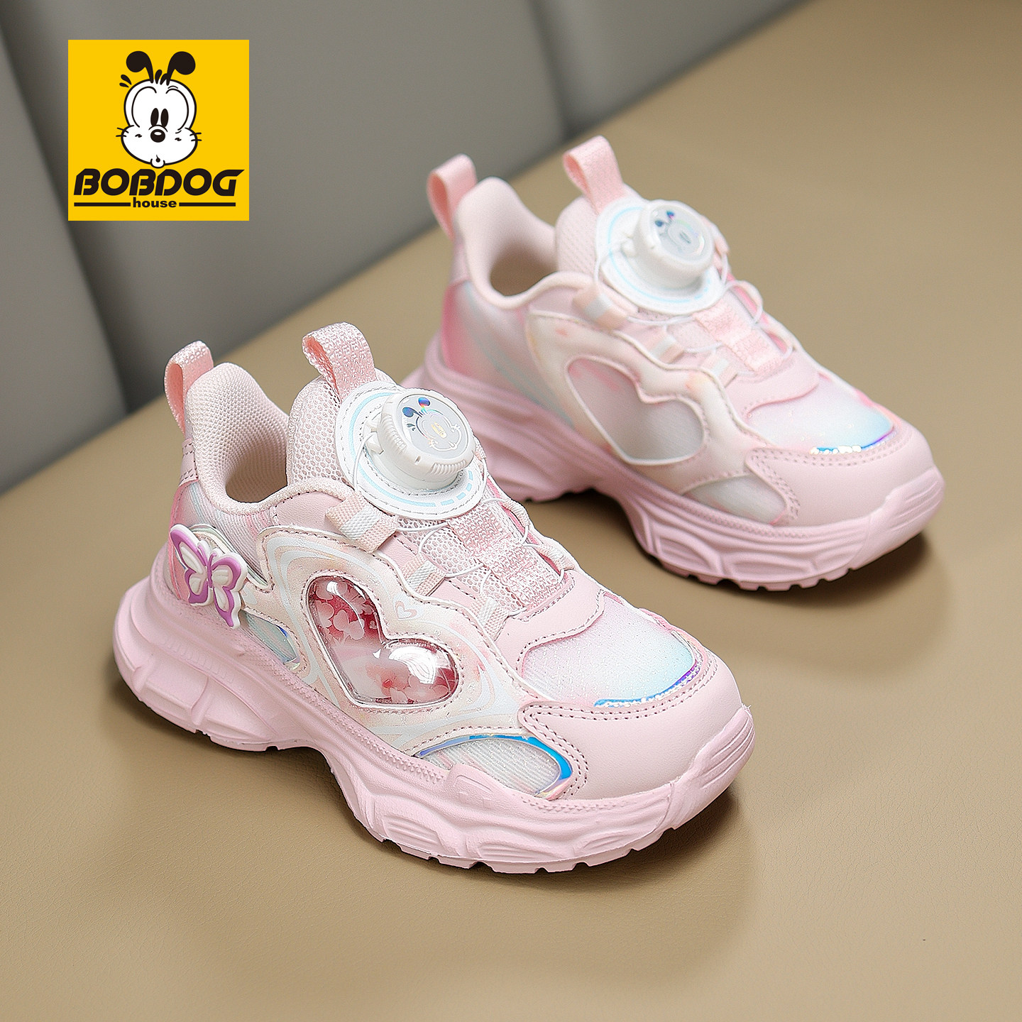 巴布豆女童鞋子2025新款秋冬儿童运动鞋女孩小学生粉色休闲鞋公主,淘宝优惠券,粉丝福利购,淘宝优惠卷