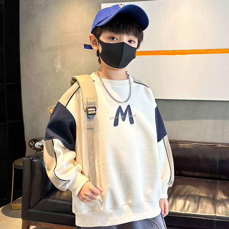 儿童装男童春装卫衣2026新款春秋款中大童男孩春季纯棉打底衫t恤,淘宝优惠券,粉丝福利购,淘宝优惠卷