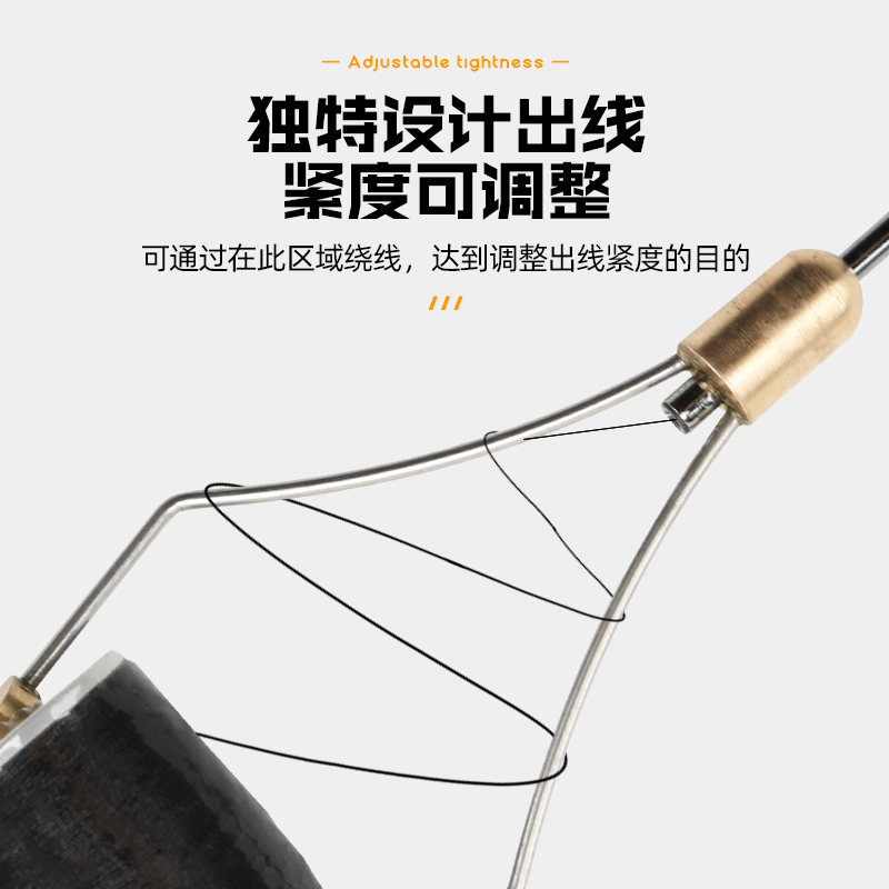 飞蝇钩绑制陶瓷口绕线器工具毛钩绑制绕线器打结器飞蝇工具-图2