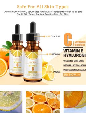 Vitamin C Oil Pure Natural Retinol Serum For Glowing Skin Fa