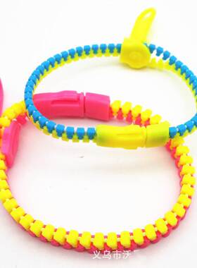 Random10PCs Creative Zipper Bracelet Toy for Kids Children