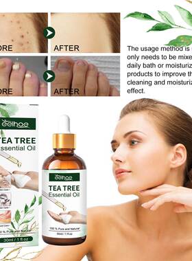 Tea Tree Massage Essential Oil Repairs and Moisturizes Hair