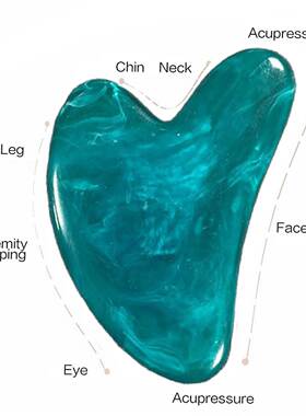 Guasha Massage for Face Resin Beeswax Gua Sha Imitation Jade