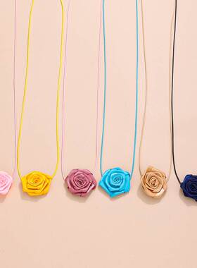 Rose Blossom Sexy Neckchain flower Jewelry choker 玫瑰花项链