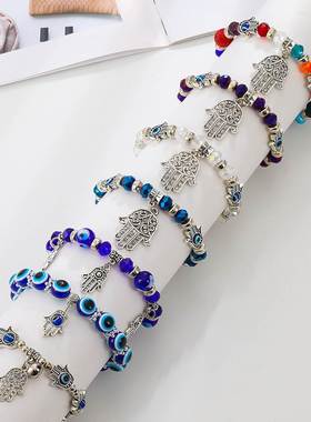 手链 blue Eye Resin Ball Bracelet women's bracelets 手串