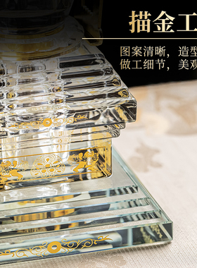 水晶舍利塔菩提塔led灯电子七色