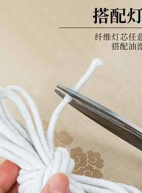 悬挂玻璃碗油灯吊灯供奉上供礼佛蜡烛灯台长明灯佛前家用佛堂财神