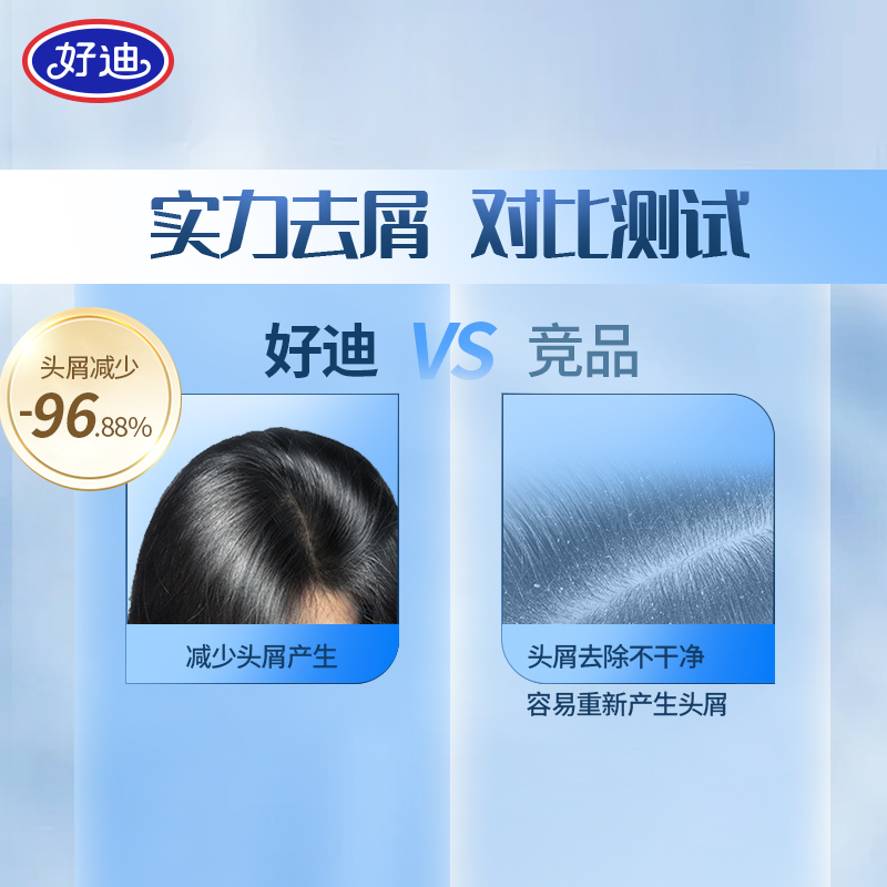 好迪水润丝滑洗发水 去屑止痒控油洗头膏正品 男女士洗发露750ml