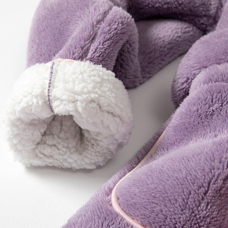 加厚羊羔绒长款 秋泓齐锦上茂睡袍/浴袍