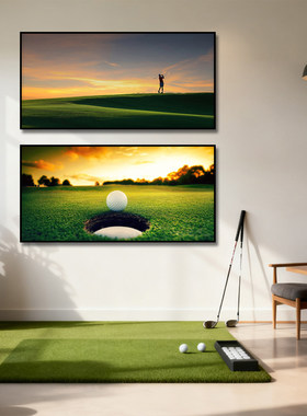 高尔夫球会所装饰画GOLF