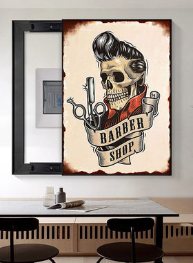 男士发型挂画barbershop