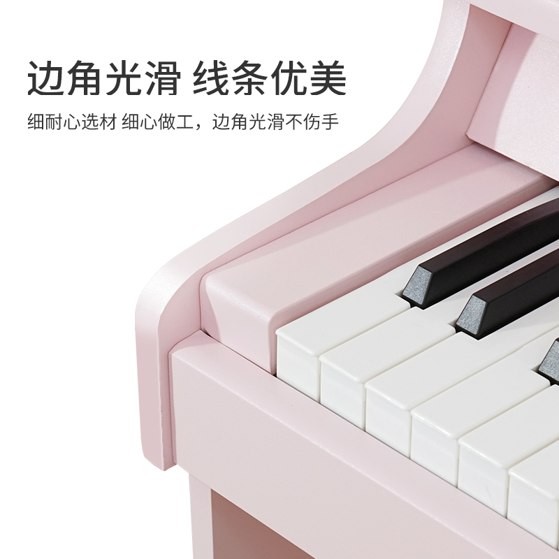 俏娃宝贝61键宝宝儿童钢琴初学电钢琴木质早教玩具电子琴家用乐器