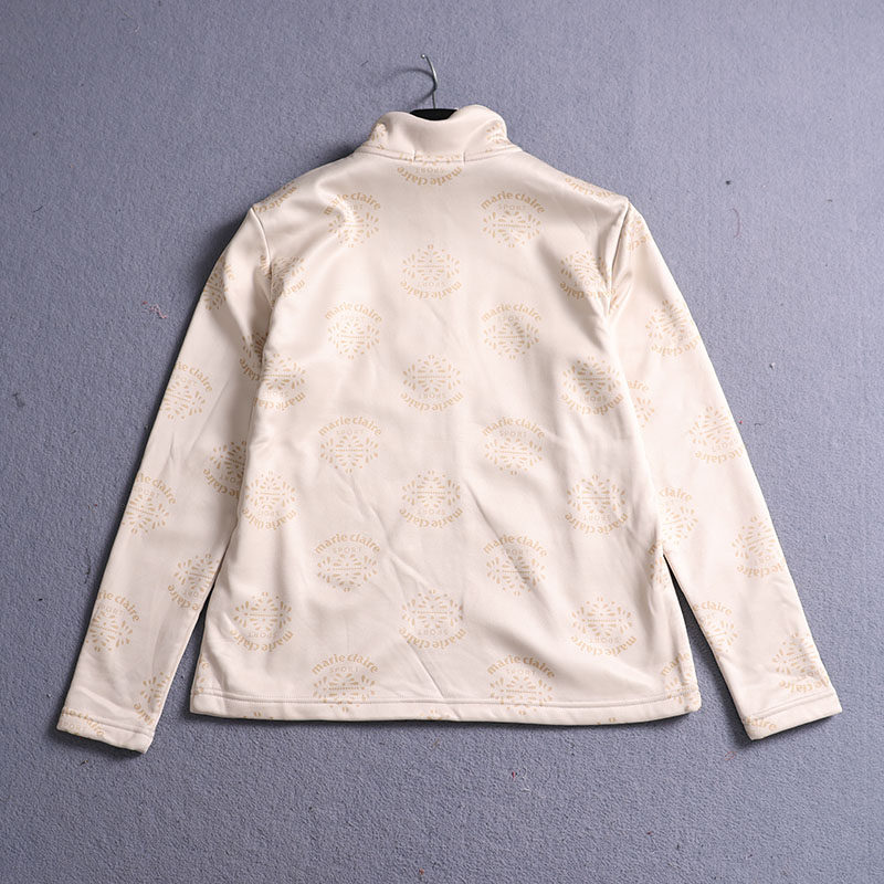 秋冬立领半拉链长袖高尔夫球服女弹力速干加绒保暖印花Golf卫衣,淘宝优惠券,粉丝福利购,淘宝优惠卷