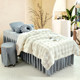 High-end rabbit hair light luxury beauty bed cover four-piece set