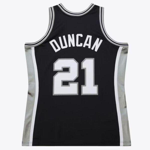 美国直邮 马刺mitchellness 2000全明星Authentic球员版球衣-邓肯 - 图1