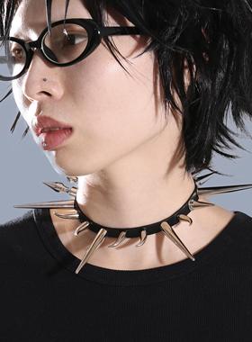 WACKYE暗黑朋克铆钉项链