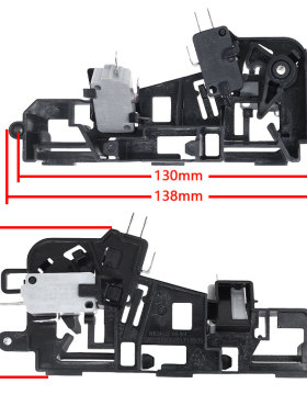 适用美的微波炉配件微波炉门开关托架 联锁开关EG823MF4-NA/支架
