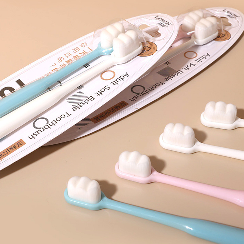 绵柔万毛牙刷软毛家庭装家用温和洁净护齿呵护口腔健康情侣2支装,淘宝优惠券,粉丝福利购,淘宝优惠卷