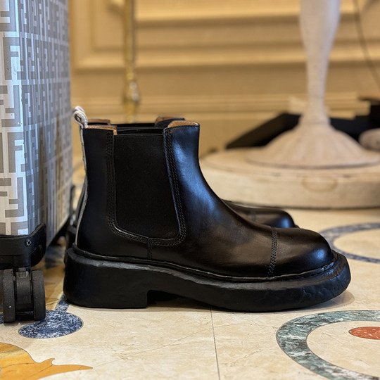 Martin boots JINIWU 2025 autumn and winter new volcanic stone