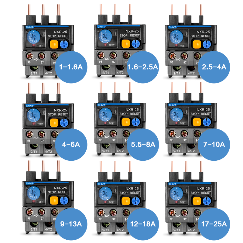 正泰NXR-25热继电器过载保护器380V220V 1A 4A 6A 10A 13A 25A - 图0