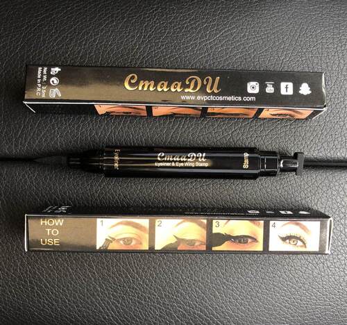 Eyeliner Waterproof double-ended eyeliner long lasting 眉笔 - 图2
