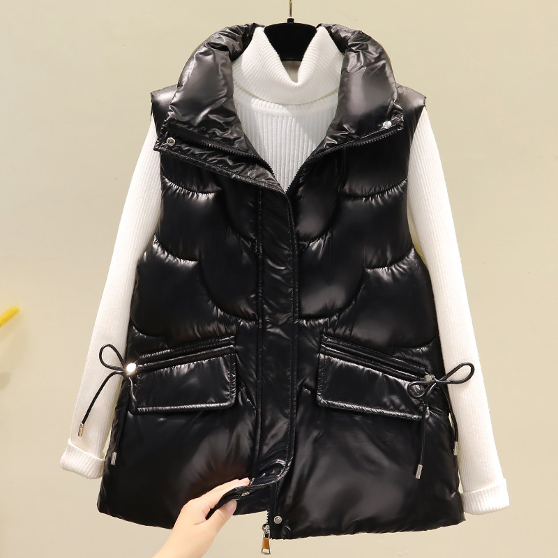 2025年秋冬季新款棉马甲女短款时尚韩版马夹立领坎肩百搭背心外套,淘宝优惠券,粉丝福利购,淘宝优惠卷
