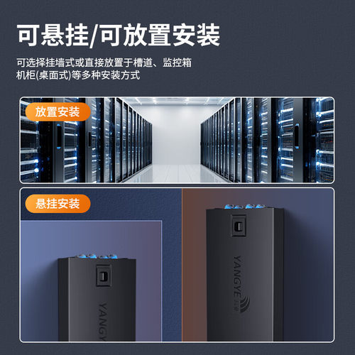 扬业 卡扣式光纤终端盒4口8口12口24口48芯接续盒 SC/ST/FC/LC光纤接线盒熔纤盘 方头圆头通用接口光缆熔纤盒 - 图3