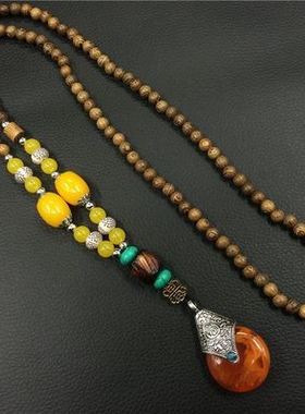 中国男胸前吊坠脖子项链装饰