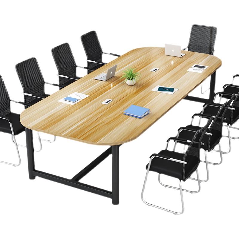 员工会议桌长桌电脑办公桌长条培训洽谈桌大班台书桌长方形开会桌