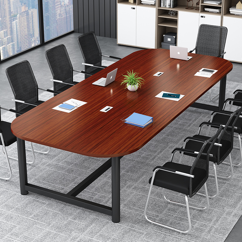 员工会议桌长桌电脑办公桌长条培训洽谈桌大班台书桌长方形开会桌