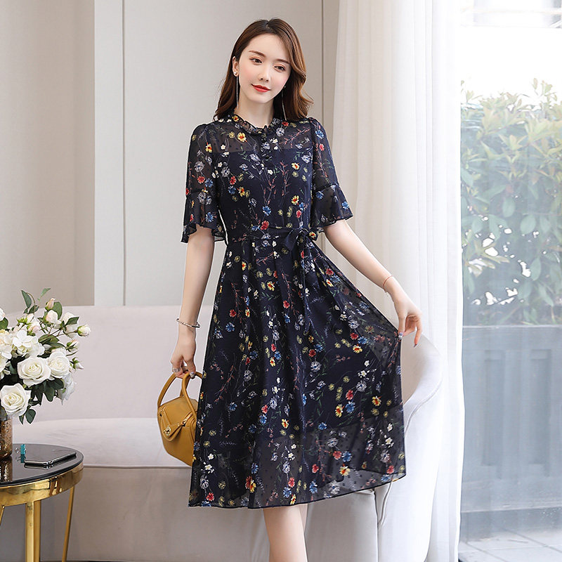 法式雪纺碎花女夏2020新款小心机 todaysyou连衣裙