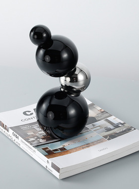 北欧式艺术抽象图形软装设计几何饰品创意简约样板房家居装饰摆件