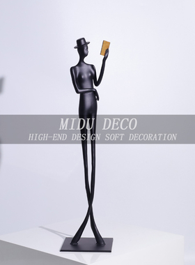 金属装饰北欧玄关抽象人物