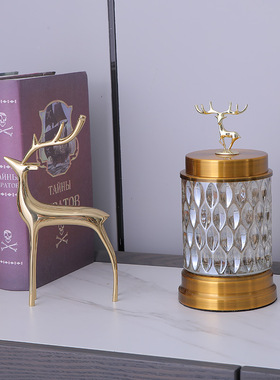 欧式透明陶瓷盖玻璃罐糖果罐创意婚庆装饰瓶摆件厨房杂粮储物罐瓶