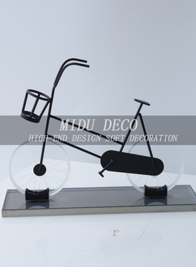 水晶装饰现代客厅单车