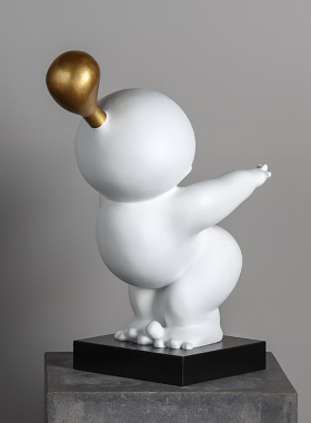 创意抽象人物雕塑摆件客厅艺术现代售楼处样板房装饰品人像觉醒者