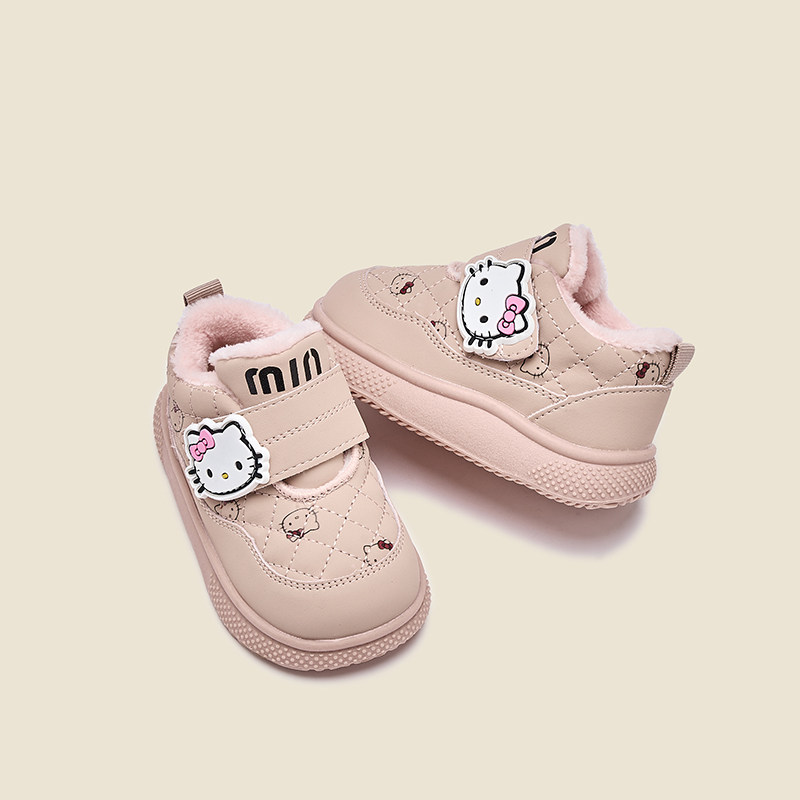 乖脚童冬季女童学步鞋加绒保暖公主鞋防滑女宝宝雪地短靴1一3周岁,淘宝优惠券,粉丝福利购,淘宝优惠卷