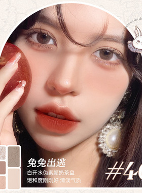 HOLD LIVE巴黎花园眼影盘 奶茶大地色小众油画九色花瓣珠哑光眼影