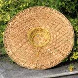 Бамбуковая ковша шляпа листья, дождь, дождь, солнцезащитный крем, Рыбалка на солнце Ретро древнее Сычуань Специальность Чистое ручная рука ручной работы