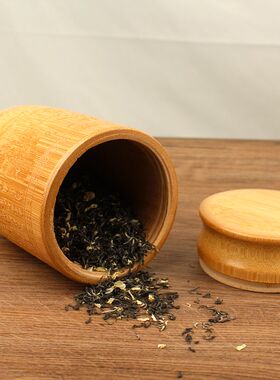 茶叶罐 竹筒罐 竹茶叶筒 竹制密封罐 竹雕存茶罐 竹制品 竹工艺品