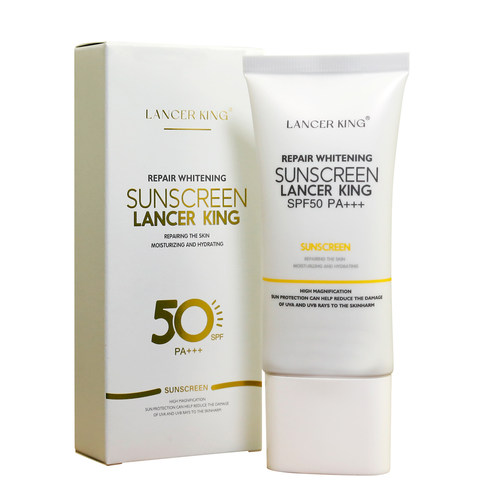 Lancer King奢润修护美白防晒乳霜SPF50PA+++防紫外线户外军训女 - 图3