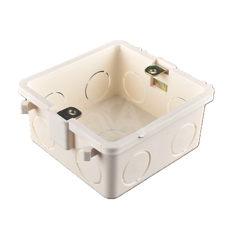 PVC86型38mm拼装盒 底盒 暗装盒 接线盒 4公分高普通预埋电线盒 - 图3