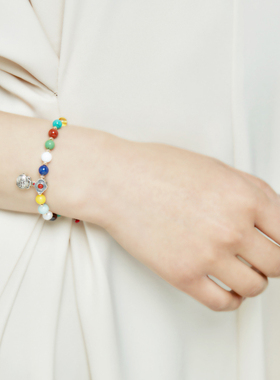 多宝纯银福袋红绳可调节手链