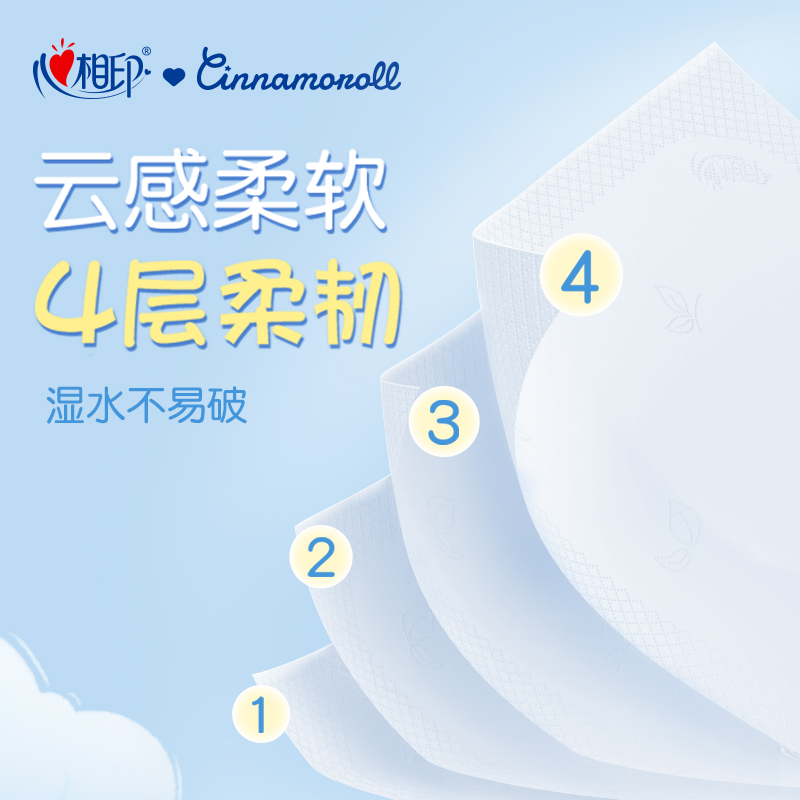 敏敏鼻救星心相印大耳狗联名乳霜手帕纸餐巾纸便携小包婴儿用纸巾 - 图1