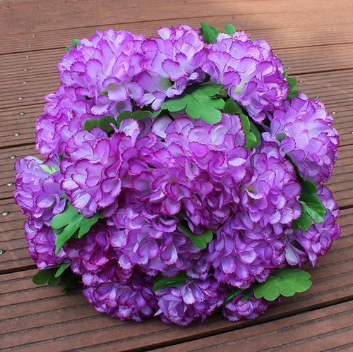 便宜清明花绢花18头菊花束扫墓花塑料花祭祀花插花装饰花批发菊花 - 图2