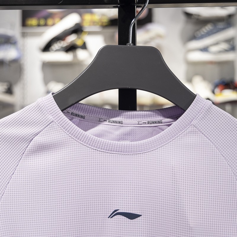 李宁女子春季新款专业跑步百搭舒适圆领透气运动长袖T恤ATLV034,淘宝优惠券,粉丝福利购,淘宝优惠卷