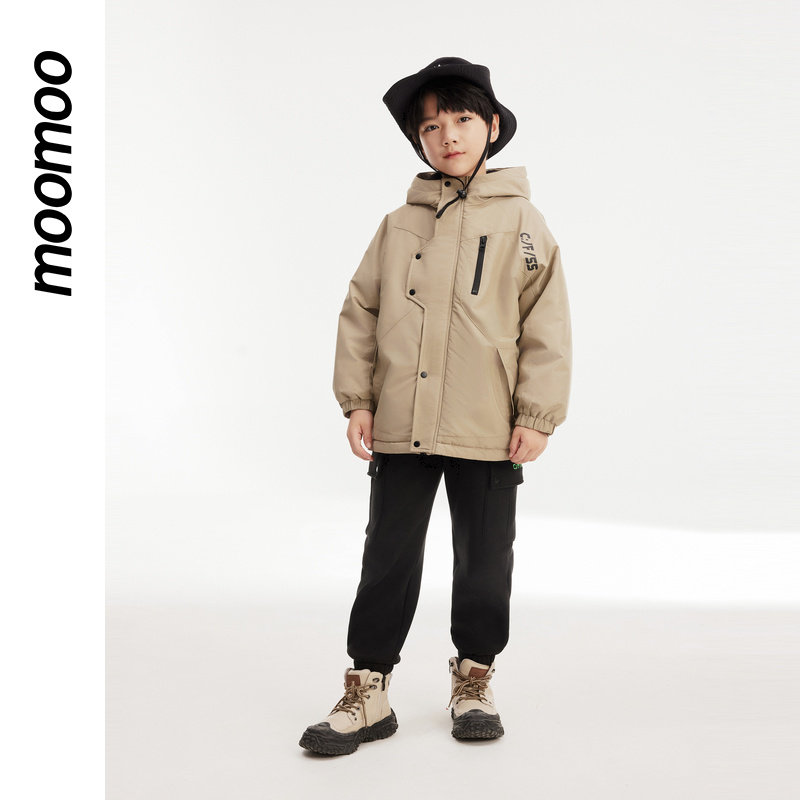 Moomoo children's cotton clothing boys' quilted overalls cotton clothing