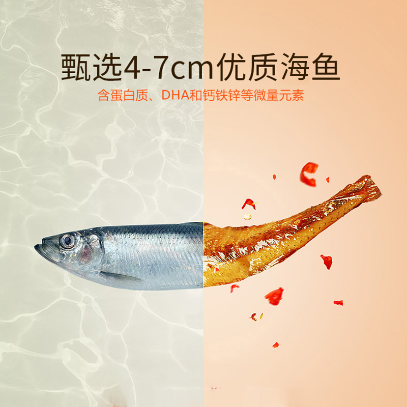 劲仔小鱼20包香辣鱼干盒装麻辣深海小鱼仔即食零食小吃休闲食品