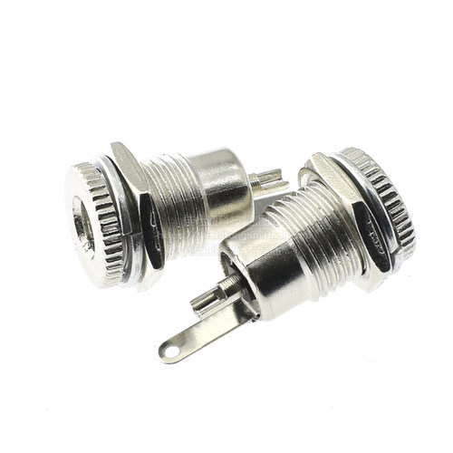 DC-099 DC电源插座 5.5*2.1 带螺纹 高电流全金属充 电插座母座 - 图2