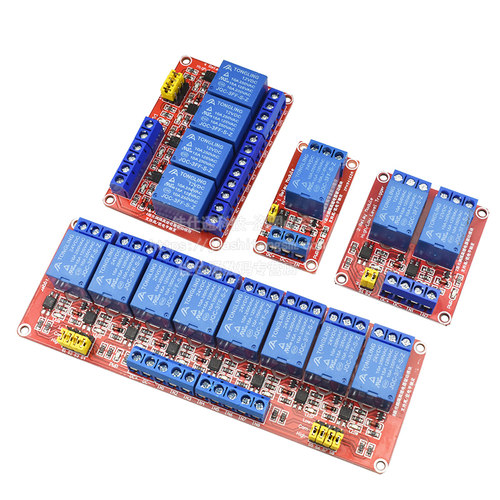 1 2 4 8路5V12V24V继电器模块带光耦隔离支持高低电平触发开发板 - 图3